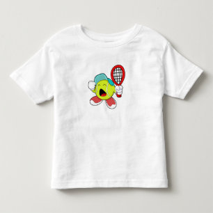 Tennisball mit Tennisschläger Kleinkind T-shirt