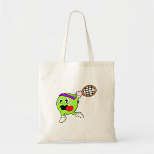 Tennisball mit Tennisschläger Tragetasche