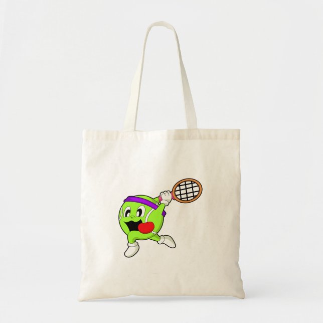 Tennisball mit Tennisschläger Tragetasche (Vorne)