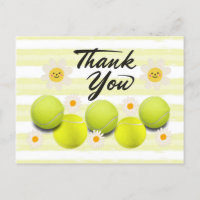 Tennisball mit weißer, dunkler Blume Danke