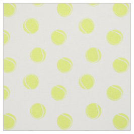 Tennisball-Muster auf Weiß Stoff