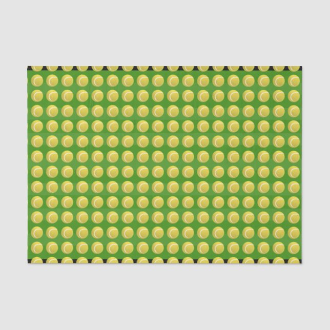 TENNISBALL Muster Seidenpapier (Vorderseite)