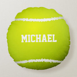 Tennisball-Name fertigen besonders an Rundes Kissen