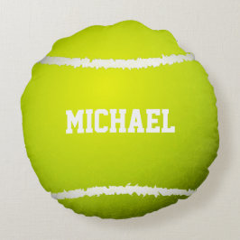 Tennisball-Name fertigen besonders an Rundes Kissen