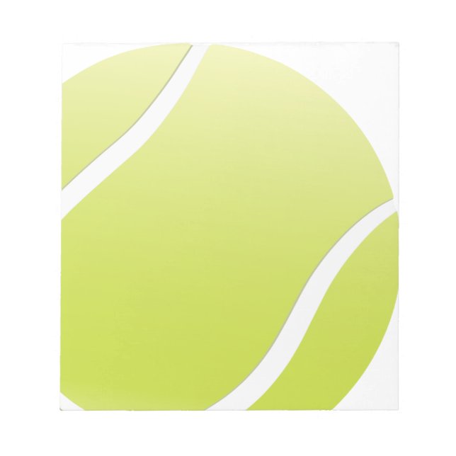 Tennisball Notizblock (Vorderseite)