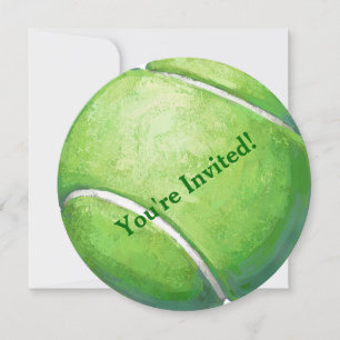 Tennisball-Party Einladung