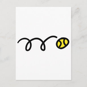 Tennisball Postkarte