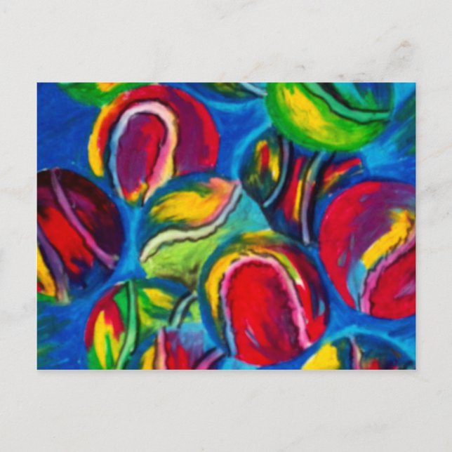 Tennisball Postkarte (Vorderseite)