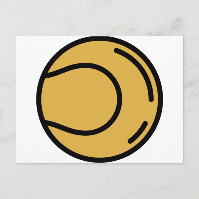 Tennisball Postkarte (Vorderseite)