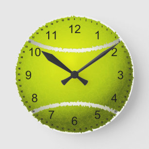 Tennisball Runde Wanduhr