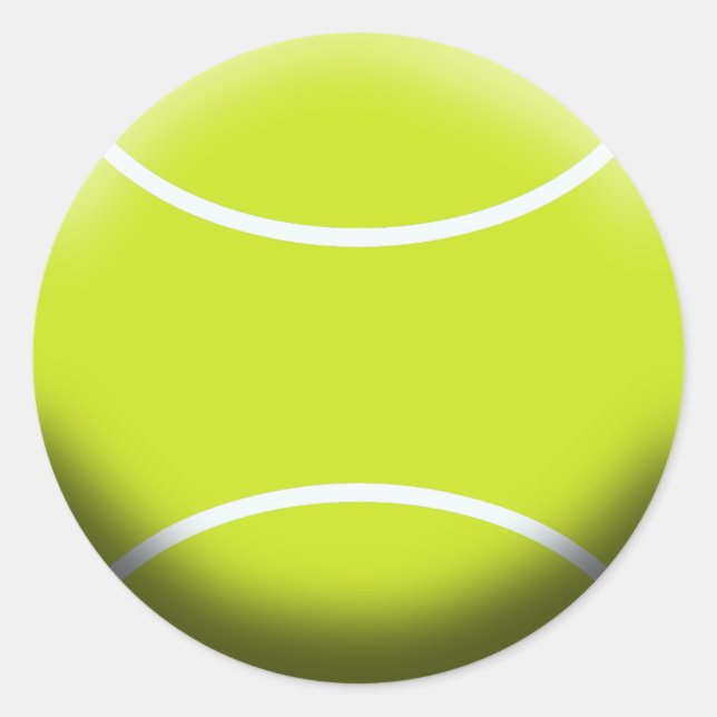Tennisball Runder Aufkleber (Vorderseite)