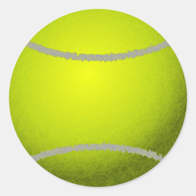 Tennisball Runder Aufkleber (Vorderseite)