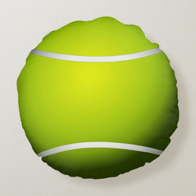 Tennisball-rundes Kissen (Rückseite)