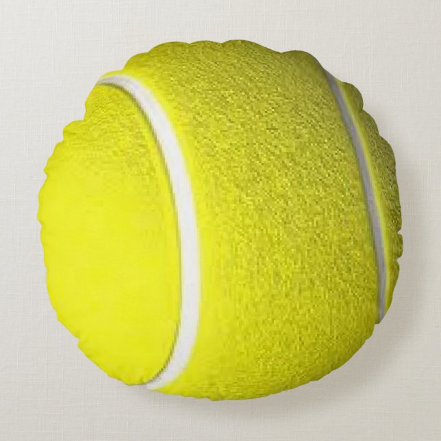 Tennisball Rundes Kissen (Vorderseite)