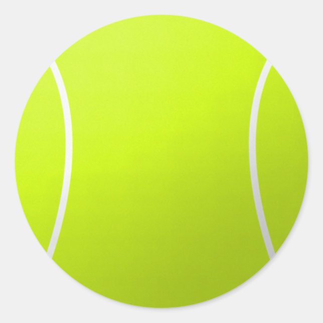 Tennisball-Rundkleber für Dekoration/Partys Runder Aufkleber (Vorderseite)