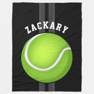 Tennisball-Schwarzes Fleecedecke