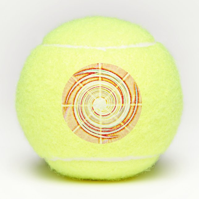 Tennisball Swirl Ölmalerei Tennisbälle (Vorderseite)