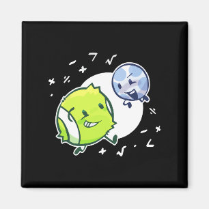 Tennisball- und Golfball-Duo-Mathematik Magnet