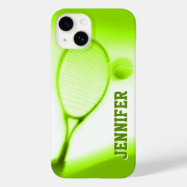 Tennisball und Schlägersport grünes iPhone 6 Gehäu title_seo2
