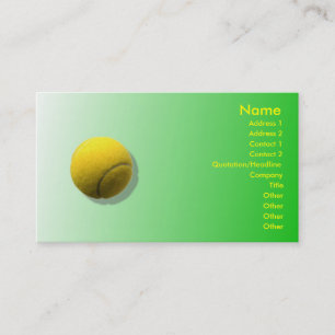 Tennisball-Visitenkarte Visitenkarte
