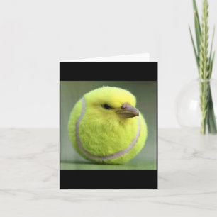 Tennisball-Vogel Karte