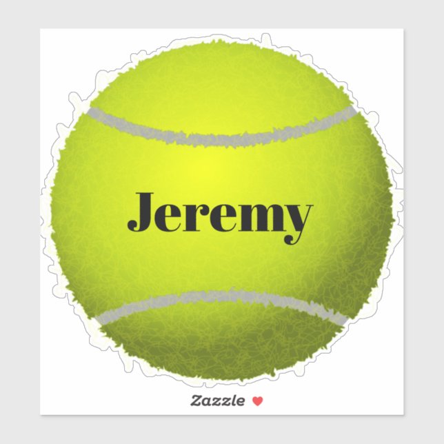 Tennisball-Vorlage Aufkleber (Blatt)