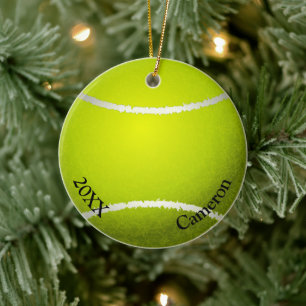 Tennisball-Weihnachten Keramik Ornament