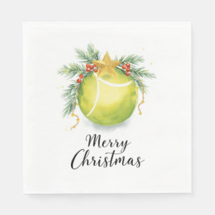 Tennisball-Weihnachten Serviette