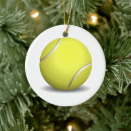 Tennisball-Weihnachtsverzierung Keramikornament