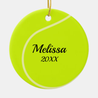 Tennisball Zweiseitige Ornament Runde
