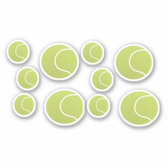 Tennisbälle Aufkleber (Vorderseite)