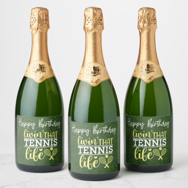 Tennisbälle Living Tennis Happy Birthday (Flaschen)