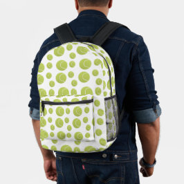 Tennisbälle-Muster Bedruckter Rucksack