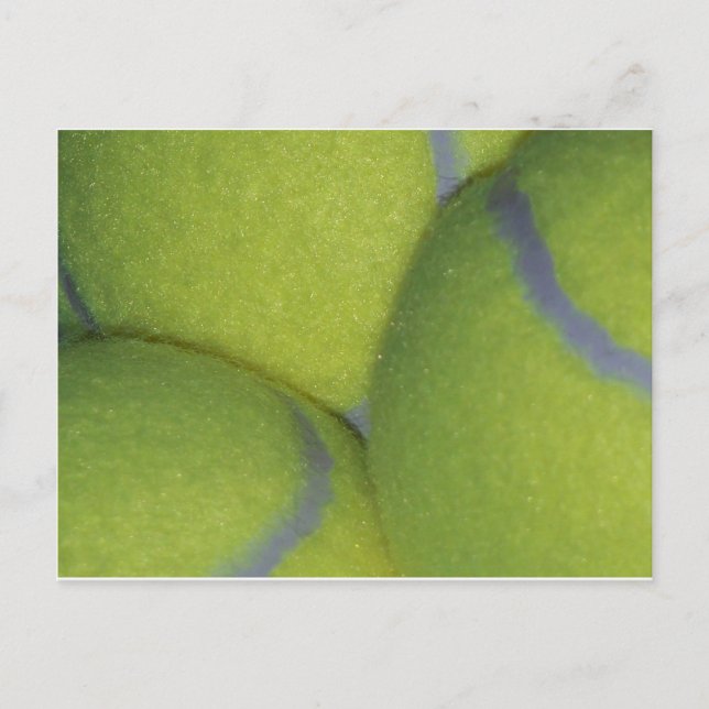 Tennisbälle Postkarte (Vorderseite)