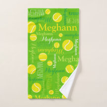 Tennisbälle Sportgelb, grüner individuelle Name