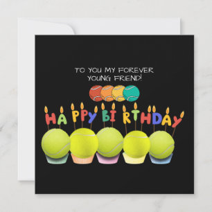 Tennisballon zum Geburtstag   Karte