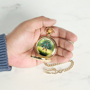 Tennisballspieler auf dem Platz, Taschenuhr Armbanduhr