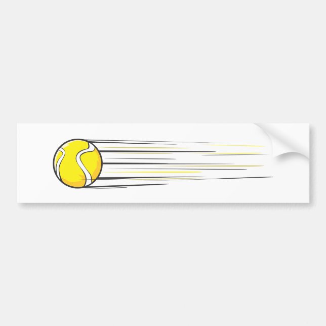 TennisballSwish Autoaufkleber (Vorne)