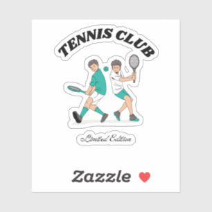 Tennisclub Aufkleber