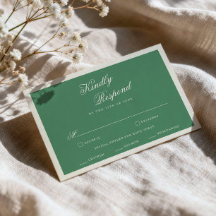 Tennisclub Green Garden Preppy Hochzeit RSVP Karte