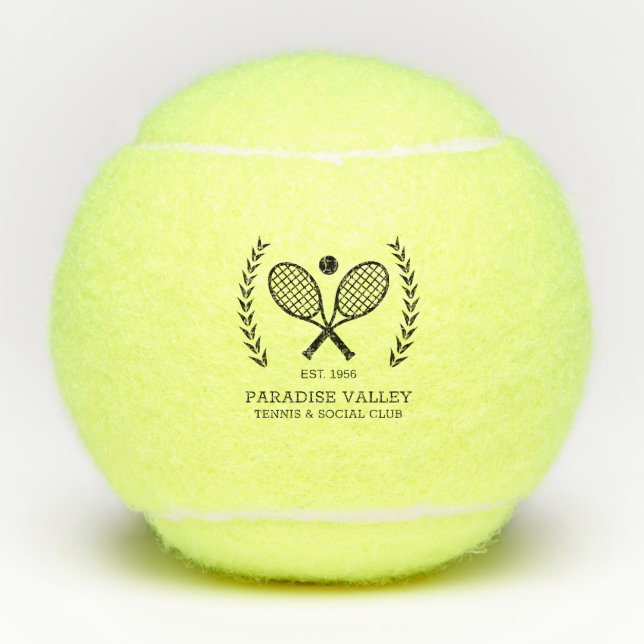 Tennisclub Tennisbälle (Vorderseite)