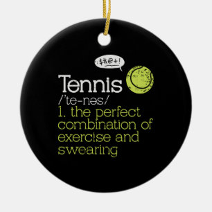 Tennisdefinition Keramik Ornament