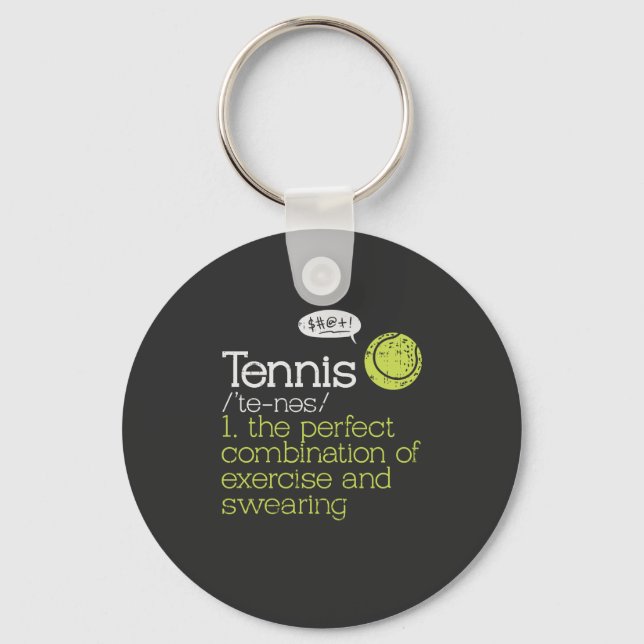 Tennisdefinition Schlüsselanhänger (Vorderseite)