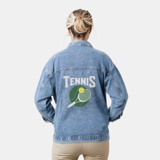 Tennisdesign Jeansjacke (Modell)