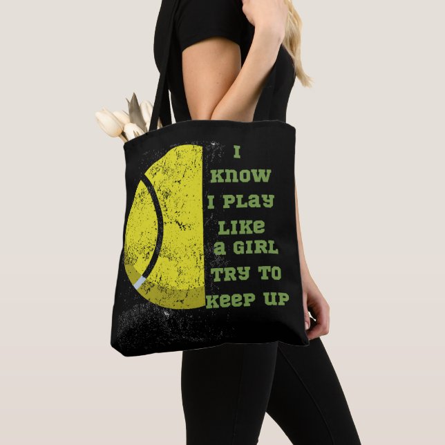 Tennisfreak für Tennisliebhaber Tasche (Von Nahem)