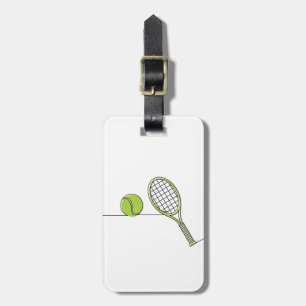 Tennisgeschenk des Tennis-Liebhabers   Gepäckanhänger