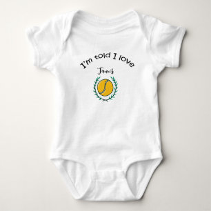 Tennisgeschenke für Baby-Dusche für Tennis Player Baby Strampler