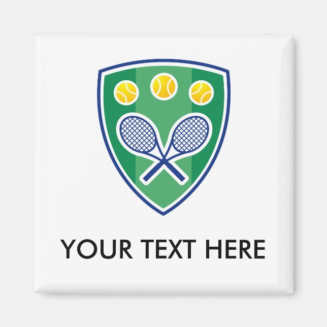 Tennisgeschenke für Mannschaften Ligen Magnet (Vorne)