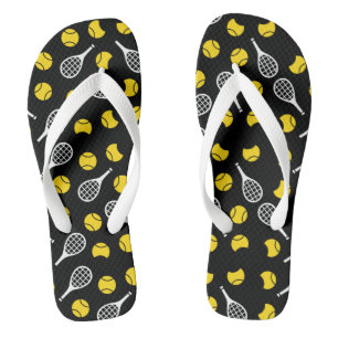 Tennishalle und Rackets Racket Cooles Geschenk Flip Flops