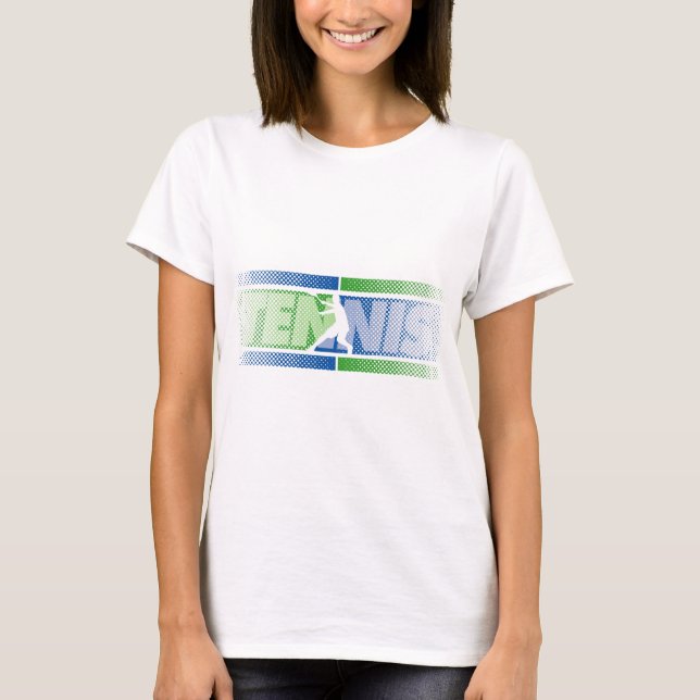 Tenniskleidung für Männer, Frauen und Kinder T-Shirt (Vorderseite)